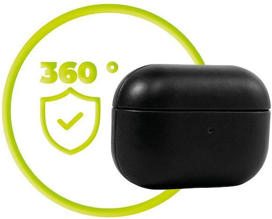 Mobile Origin Hülle Leder in Schwarz Farbe für Apple AirPods Pro 2
