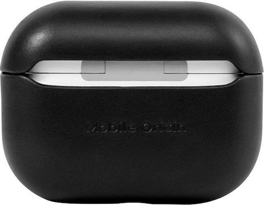 Mobile Origin Hülle Leder in Schwarz Farbe für Apple AirPods Pro 2