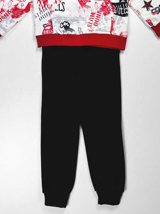 Kids Sweatpants Set Red 2pcs