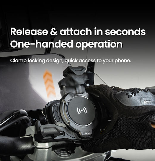 Loboo Motorcycle Phone Mount with Clip for Steering Wheel
