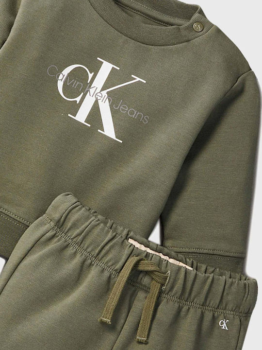 Monogram Kids Tracksuits Khaki 2 Pieces