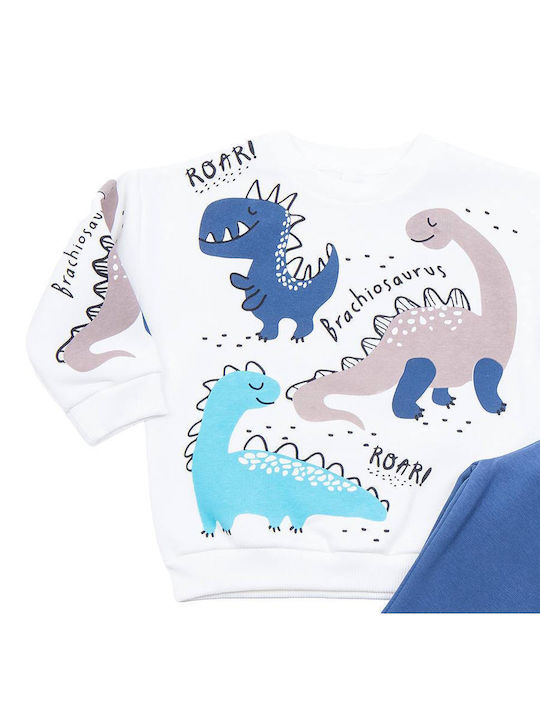 Kids Sweatpants Set Ecru 2pcs