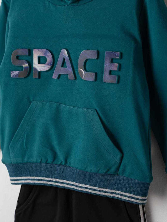 Kids Sweatpants Set Petrol Blue 2pcs
