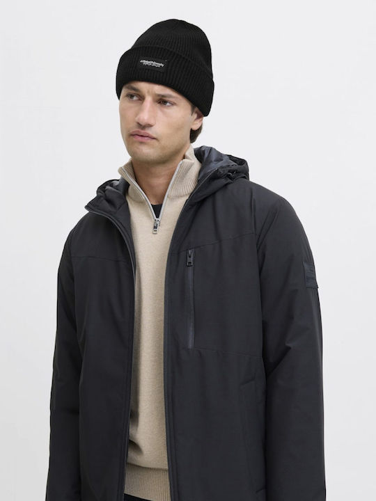 Beanie Masculin Căciulă Tricotat în culoarea Negru