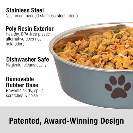 MrZoo Stainless Steel Food Bowl for Dog & Cat 22cm