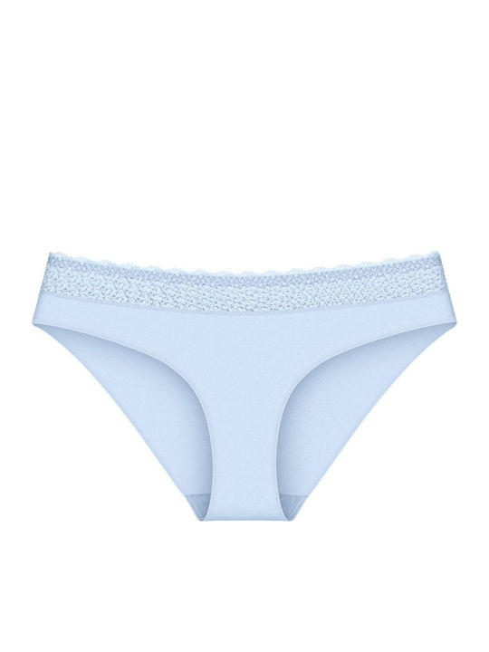 Feel Modal Tai Дамско Слип с дантела Light Sky Blue