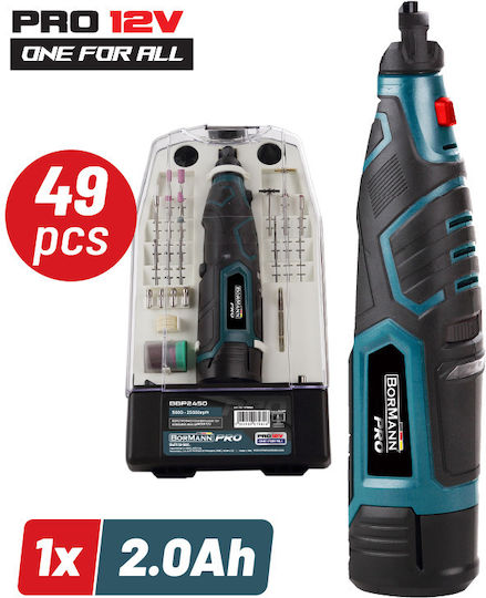 Bormann Pro BBP2450 Electric Rotary Multi Tool 12V 1x2Ah with Speed Control 079828