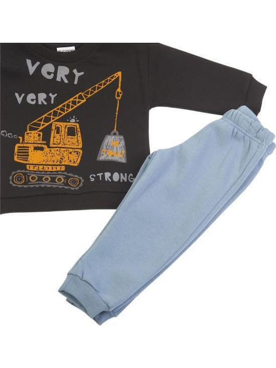 Kids Sweatpants Set Black 2pcs