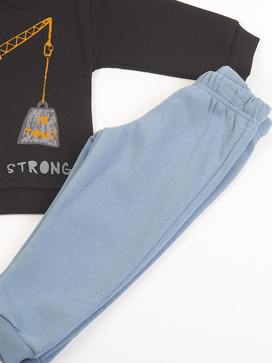 Kids Sweatpants Set Black 2pcs