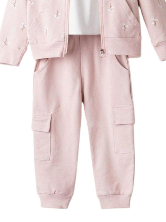 Kinder Sweatpants Set - Jogginganzug Pink 3Stück