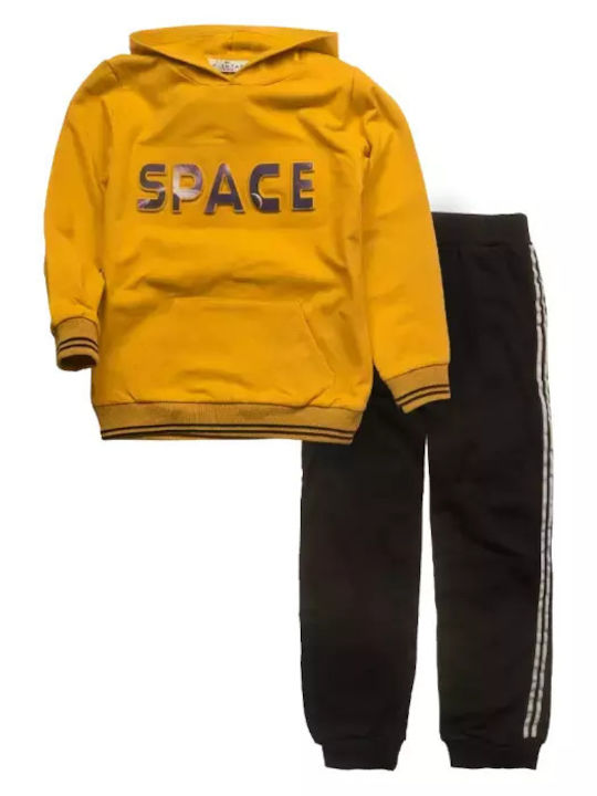 Kids Sweatpants Set Ochre 2pcs Space