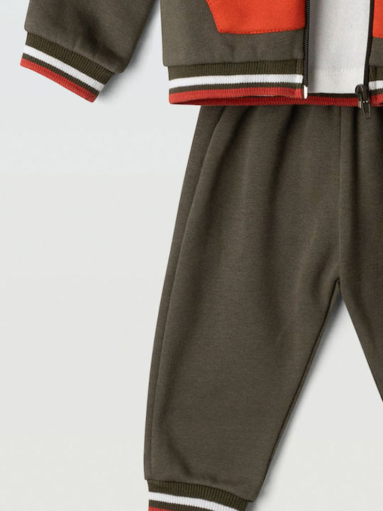 Kinder Sweatpants Set - Jogginganzug Khaki 3Stück