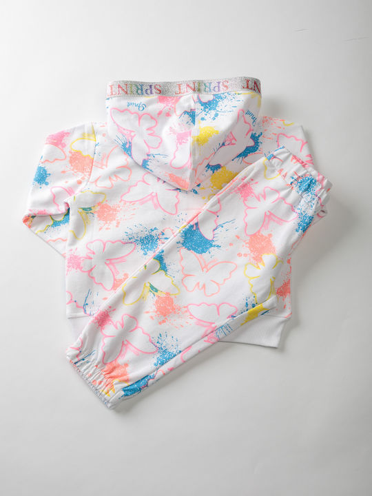 Kids Sweatpants Set White 2pcs