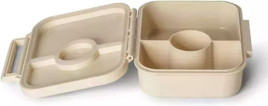 Citron Kinder Lebensmittelbehälter aus Silikon 0.35Es Beige 15.92 x 13.5 x 5cm