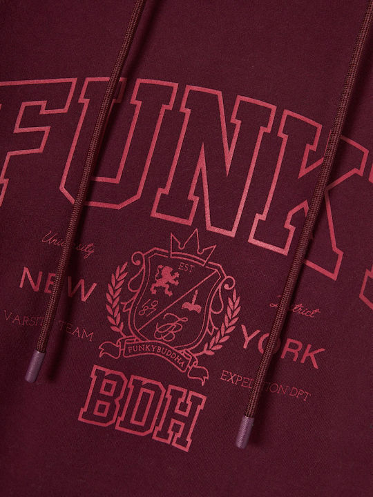 Women's Sweatshirt Hooded Burgundy
