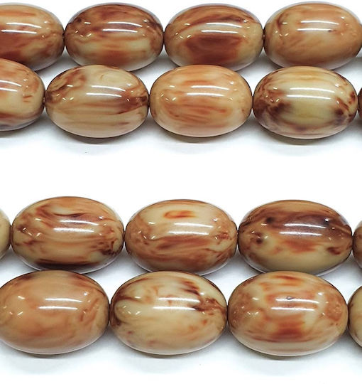 Roloi Komboloi Mastic Worry Beads with 23 Beads Beige 44cm