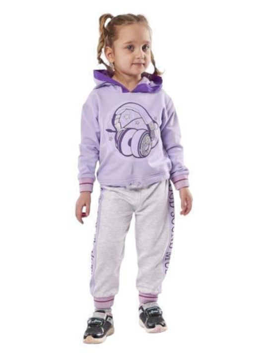 Kinder Sweatpants Set - Jogginganzug Flieder 2Stück