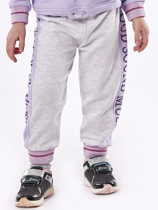Kinder Sweatpants Set - Jogginganzug Flieder 2Stück