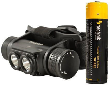 Technik Rechargeable Headlamp LED IPX4 with Maximum Brightness 1000lm White