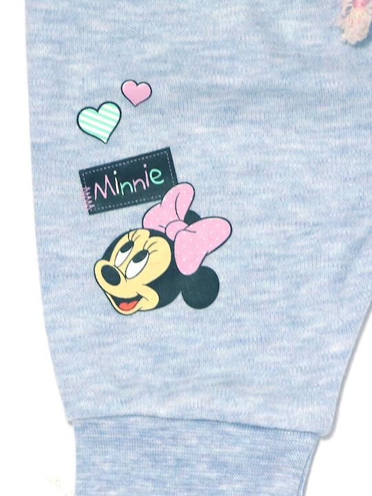Pantolon de Trening pentru Copii Culoare Full Face Albastru Deschis Minnie Mouse