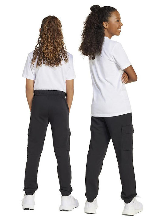 Kids Sweatpants Black Essentials Cargo