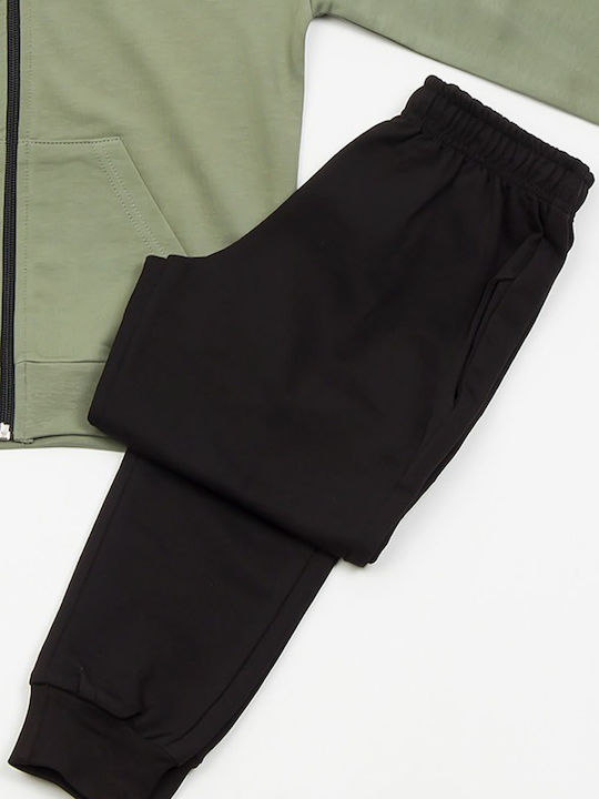 Kids Tracksuit Set With Khaki Jacket 2 Pieces
