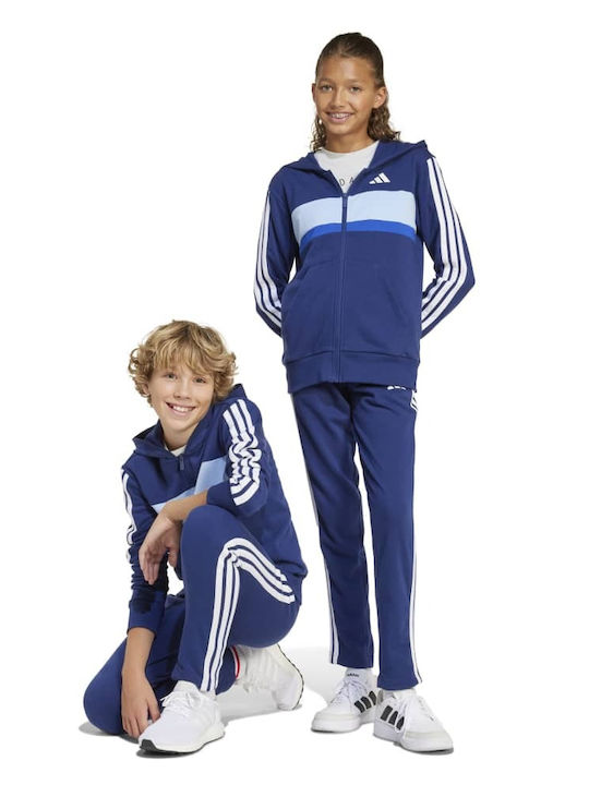 Kinder Sweatpants Set - Jogginganzug Blau 2Stück Essentials Tiberio 3-stripes Track Suit