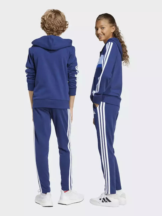 Kinder Sweatpants Set - Jogginganzug Blau 2Stück Essentials Tiberio 3-stripes Track Suit