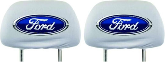 Set 2 Headrest Covers Ford Car Range