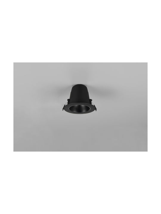 Trio Lighting Virunga Пластмаса Вграден Спот Черен 1бр