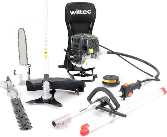 Wiltec 64757 Πολυμηχάνημα Κήπου Βενζίνης 3 σε 1: Κονταροπρίονο / Χορτοκοπτικό / Μπορντουροψάλιδο