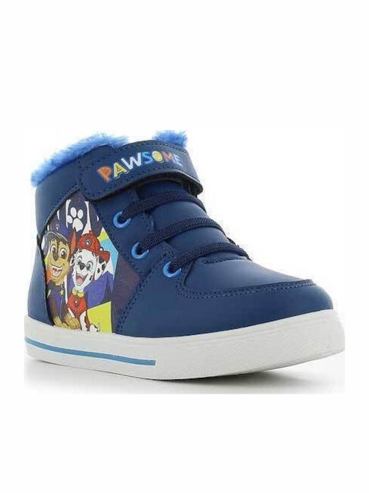 Kinder Sneakers Hoch mit Klettverschluss Blau