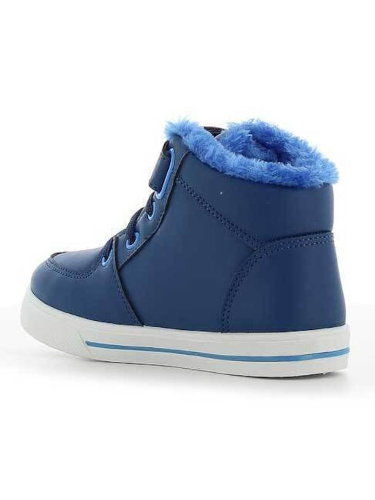 Kinder Sneakers Hoch mit Klettverschluss Blau