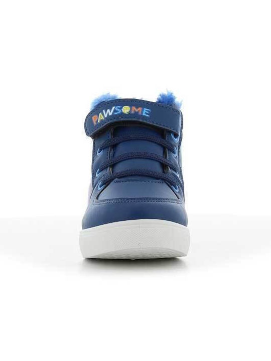 Kinder Sneakers Hoch mit Klettverschluss Blau