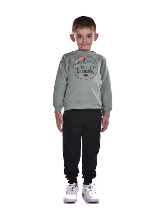 Kinder Sweatpants Set - Jogginganzug Grün 2Stück Wild Nature