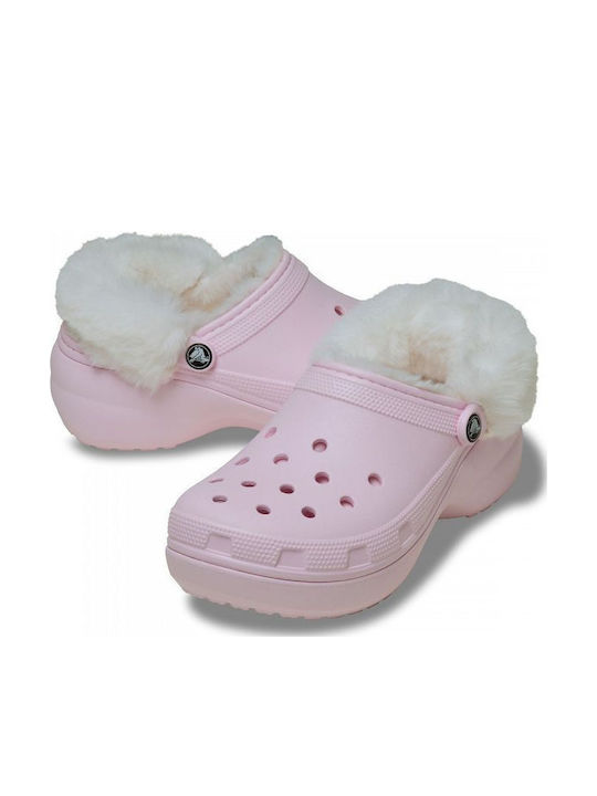 Crocs Classic Platform Γυναικεία Σαμπό Ροζ Crocs Classic Platform Γυναικεία Σαμπό Ροζ