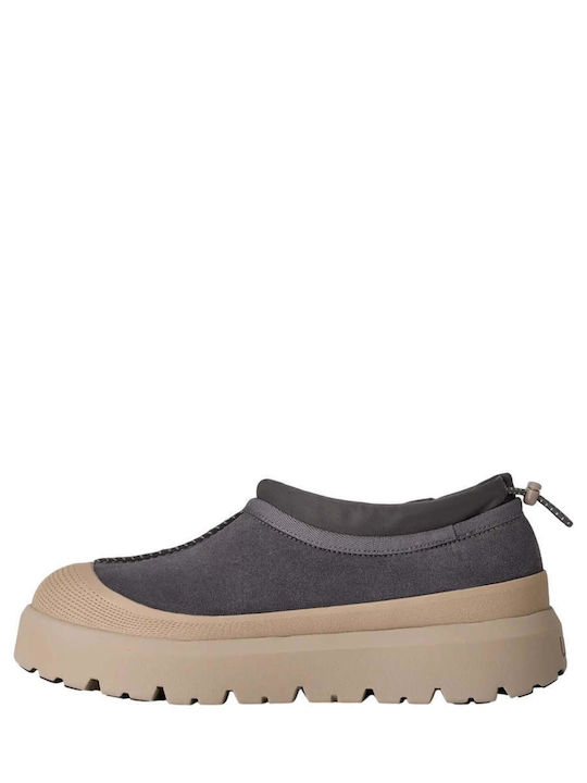 De piele Slip-on-uri pentru bărbați Gri