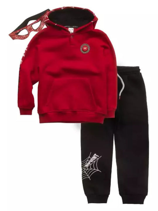 Kids Sweatpants Set Red 2pcs