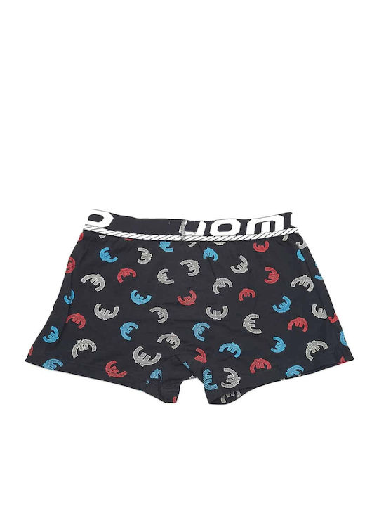 Herren Boxershorts Black mit Mustern 1Packung
