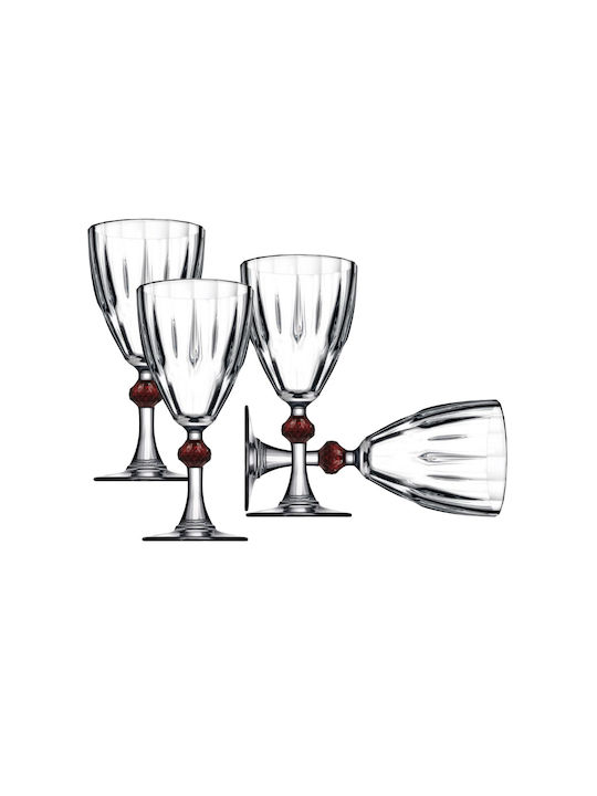 Domumart Pahar pentru Vin Alb din Sticlă Pahar cu picior 245ml