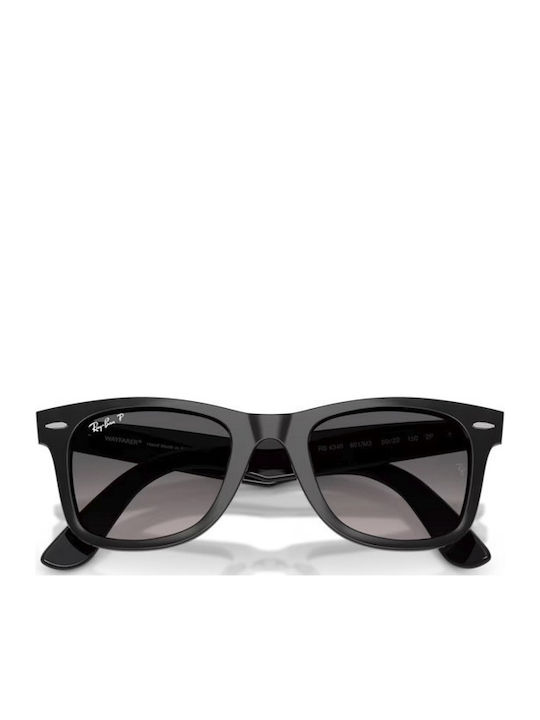 Ray Ban Унисекс Слънчеви Очила с Черна Пластмасова Рамка и Сиви Поляризирани Стъкла