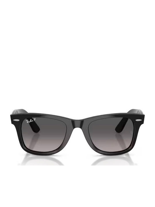 Ray Ban Унисекс Слънчеви Очила с Черна Пластмасова Рамка и Сиви Поляризирани Стъкла