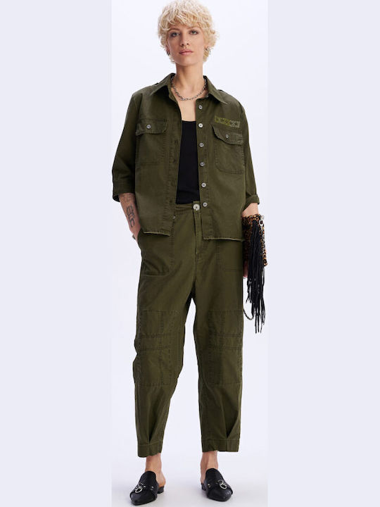 Serenity Field Dama Tesatura Pantaloni Kaki