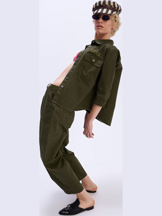 Serenity Field Dama Tesatura Pantaloni Kaki