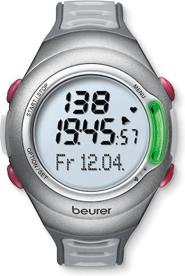 Beurer PM 70 Waterproof Smartwatch with Heart Rate Monitor (Gray)