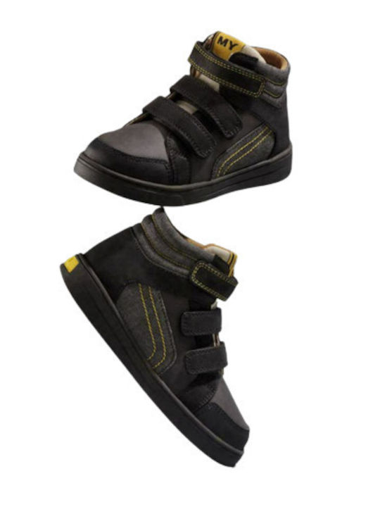 Kids Sneakers High with Scratch Black