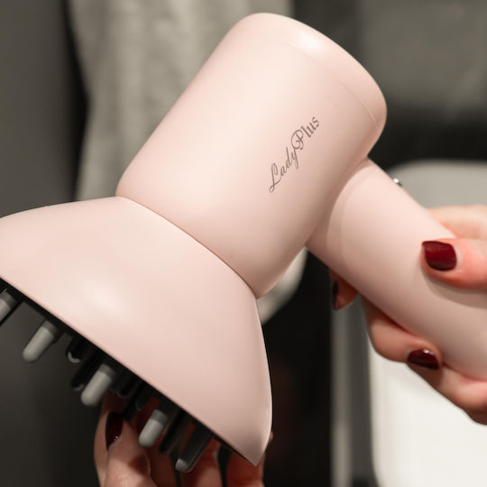 Morris Ladyplus Ionic Сешоар с Дифузер 1500W Pink
