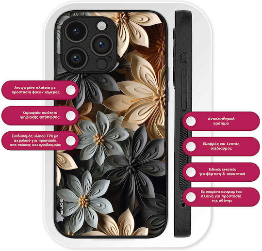 Θήκη Sonique 3d Flower Series Motorola Moto G86 5g Γκρι