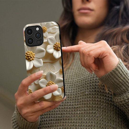 Handyhülle Sonique 3D Flower Series Samsung Galaxy M52 5G Weiß