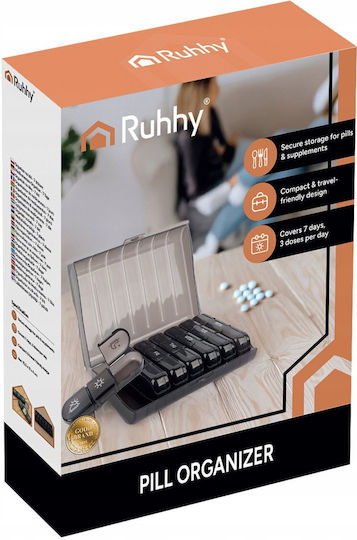 Ruhhy Daily Pill Case in Transparent color 18447-0